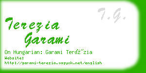 terezia garami business card